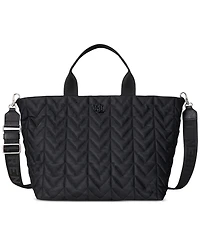 Lauren Ralph Quilted Extra Large Stevie Zip Tote Bag
