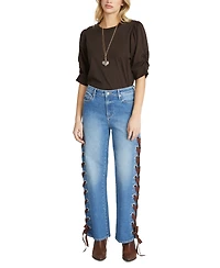 Driftwood Women's Lacey High-Rise Straight-Leg Jeans