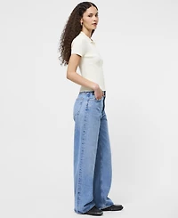 French Connection Women's Ribbed Knit Polo Shirt