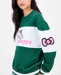Love Tribe Juniors' Varsity Hello Kitty Sweatshirt