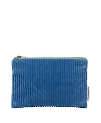 Corda Cobalt Corduroy Velvet Pouch - Small