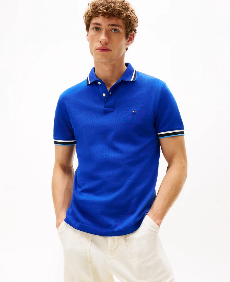 Tommy Hilfiger Men's Slim-Fit Tipped Polo Shirt