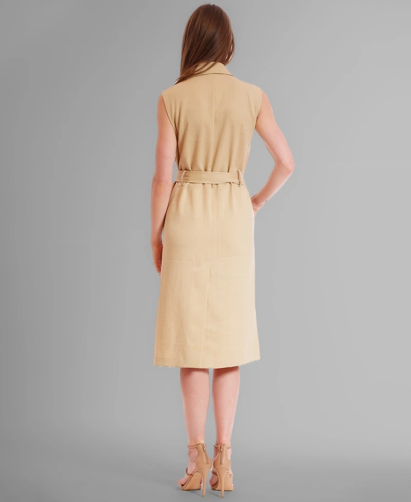 julia jordan Women's Sleeveless A-line Jacket Dress