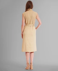 julia jordan Women's Sleeveless A-line Jacket Dress