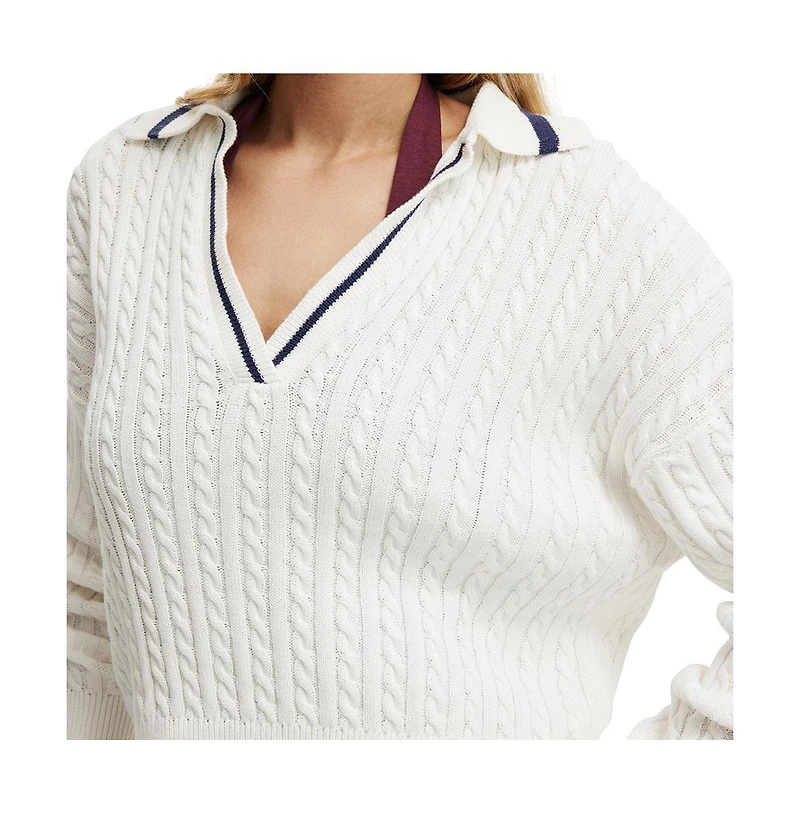Cotton On Women's Coco Long Sleeve Polo