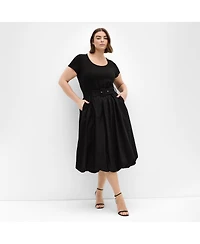 City Chic Women's Plus Paris Love Dress