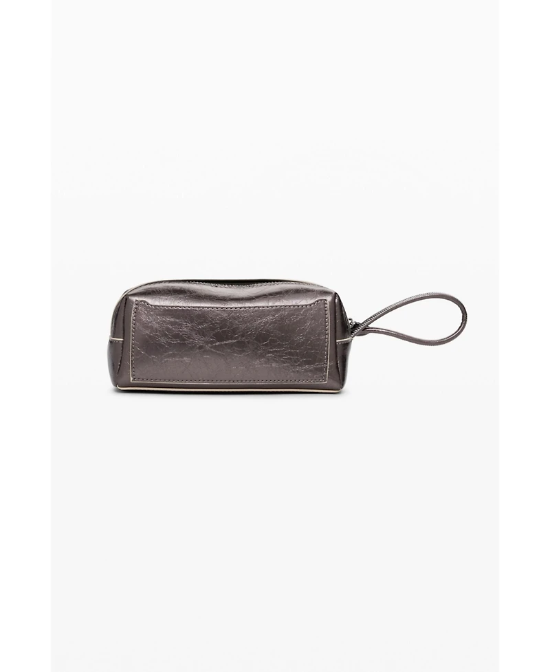 Desigual Women's Medium elongated metallic toiletry bag