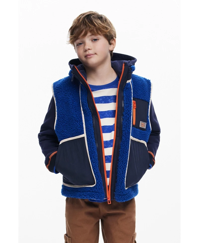 Desigual Boys Boys's Detachable shearling jacket