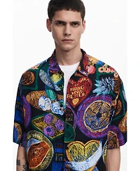 Desigual Men's Short-sleeve shirt with fruits