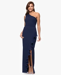 Xscape Petite Sleeveless One-Shoulder Sheath Dress