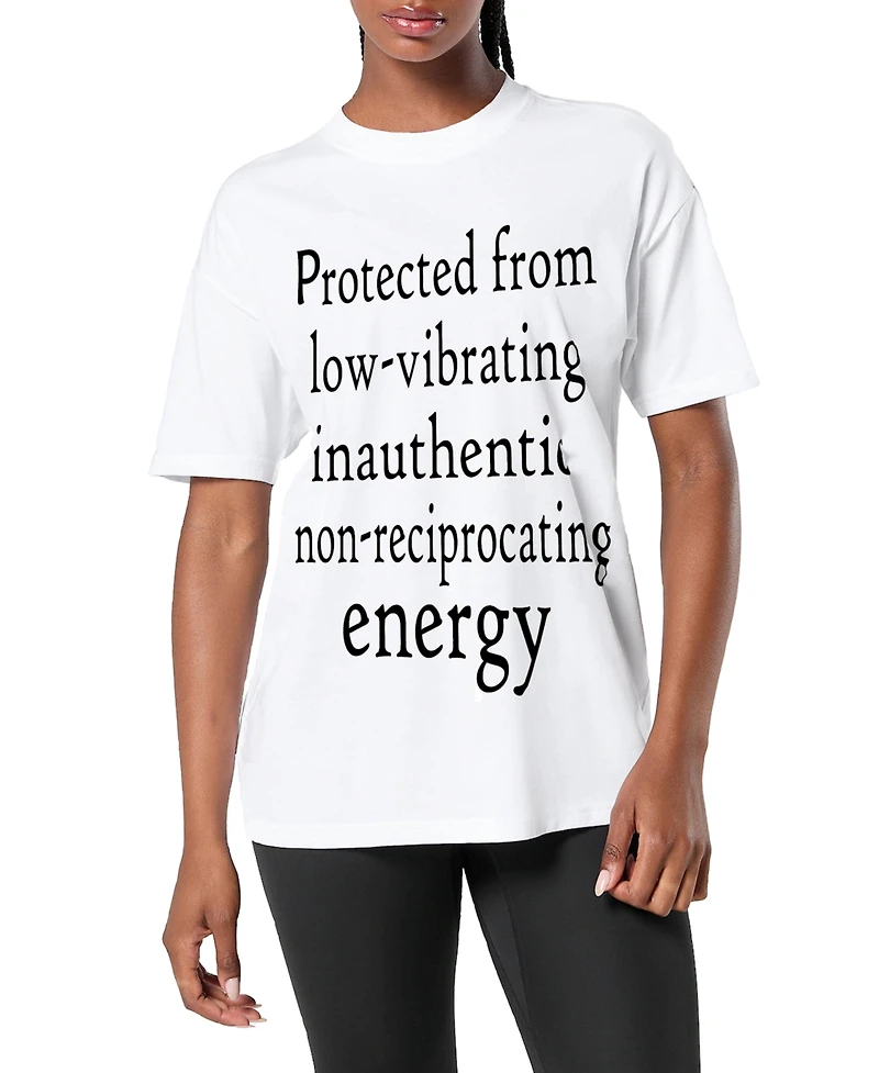Dai Moda Women's Protect Your Energy T-Shirt