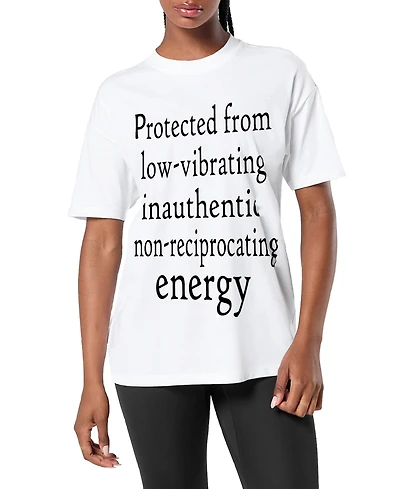 Dai Moda Women's Protect Your Energy T-Shirt