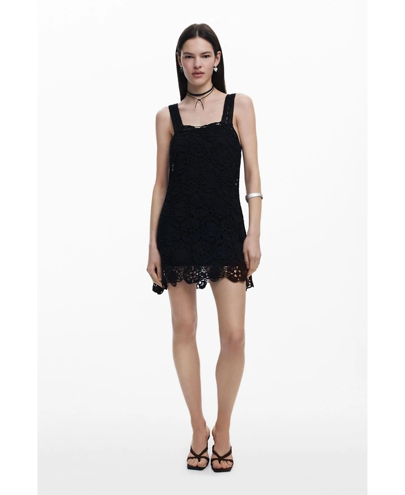 Desigual Women's Crochet mini dress