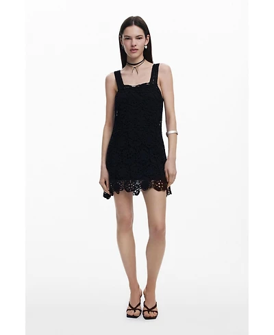Desigual Women's Crochet mini dress