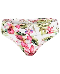 La Blanca Women's Polynesian Shirred Band Hipster Bottoms