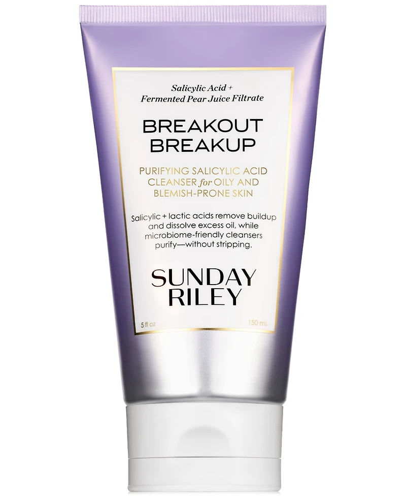 Sunday Riley Breakout Breakup Purifying Salicylic Acid Cleanser For Oily & Blemish-Prone Skin, 5 oz.