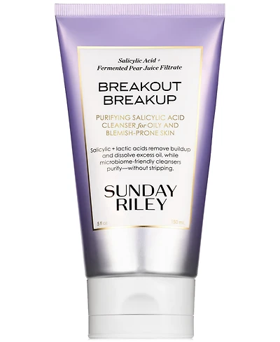Sunday Riley Breakout Breakup Purifying Salicylic Acid Cleanser For Oily & Blemish-Prone Skin, 5 oz.