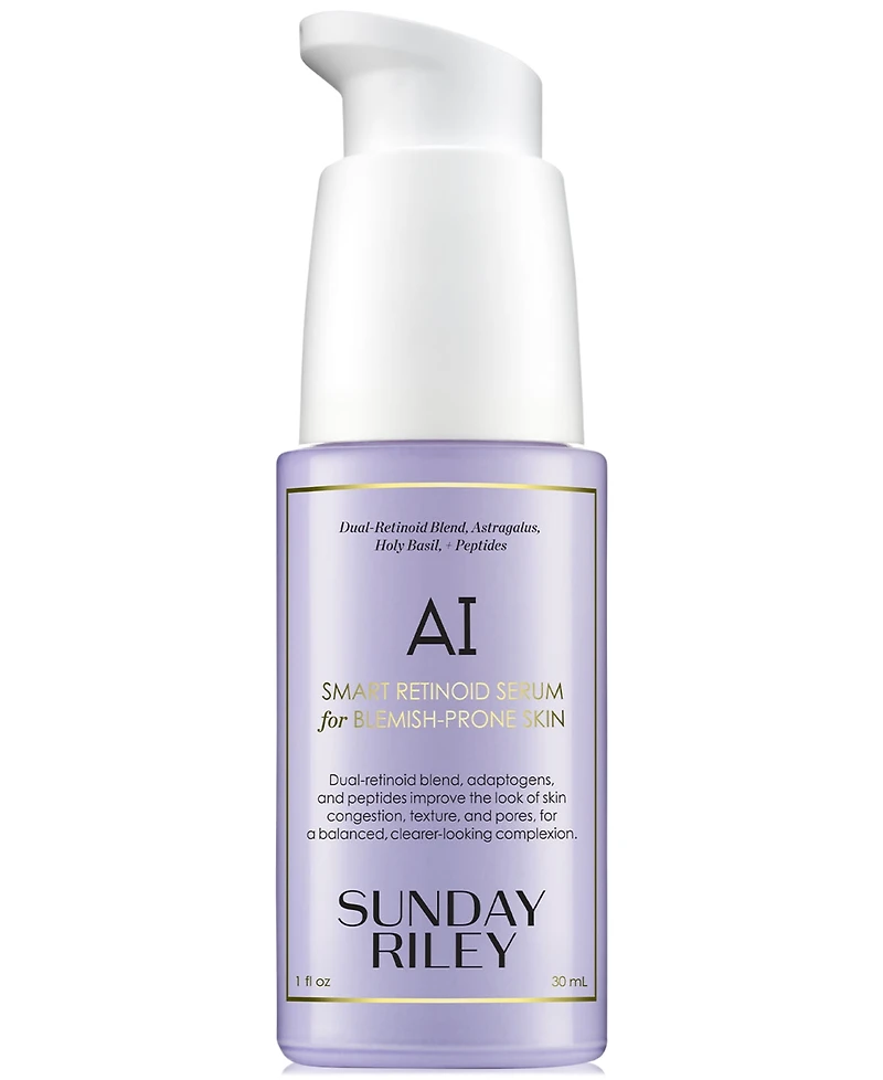 Sunday Riley Ai Smart Retinoid Serum For Blemish-Prone Skin, 1 oz.