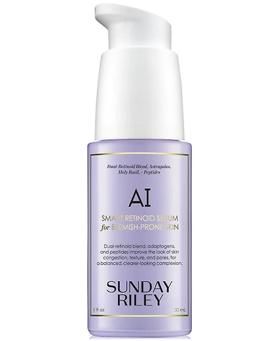 Sunday Riley Ai Smart Retinoid Serum For Blemish-Prone Skin, 1 oz.