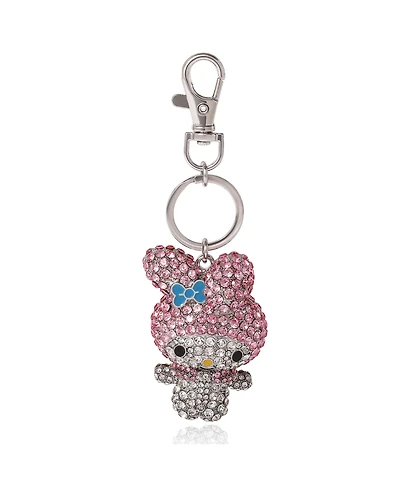 Sally Rose Hello Kitty My Melody Keychain Official License, Multicolored Pave Crystal Sanrio Keychain with Lobster Clip