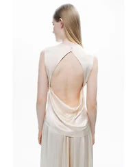 Nocturne Women's Draped Open-Back Detail Blouse