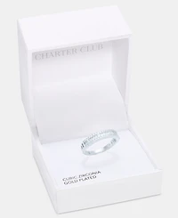 Charter Club Cubic Zirconia Band Ring, Macy's Exclusive