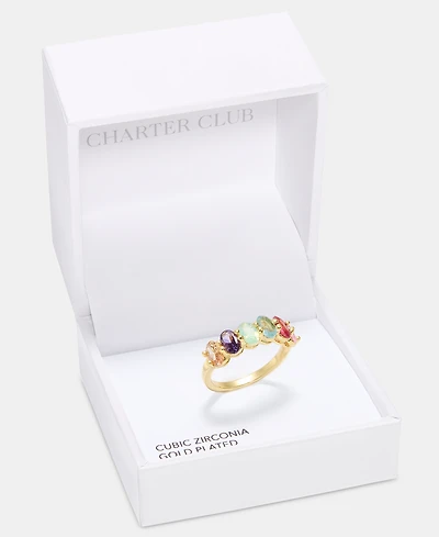Charter Club Multicolor Crystal Ring, Macy's Exclusive