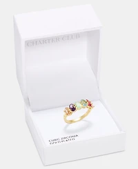 Charter Club Multicolor Crystal Ring, Macy's Exclusive