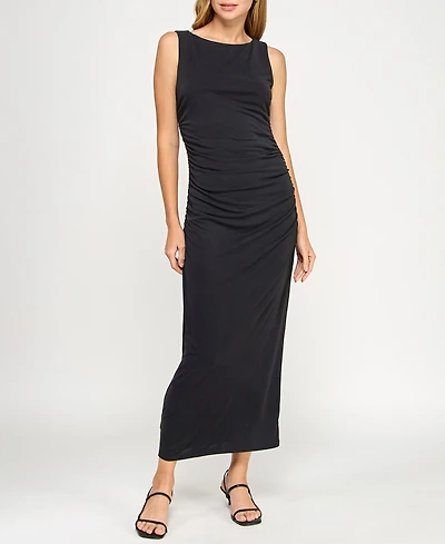 Leyden Juniors' Jersey Sleeveless Sheath Midi Dress