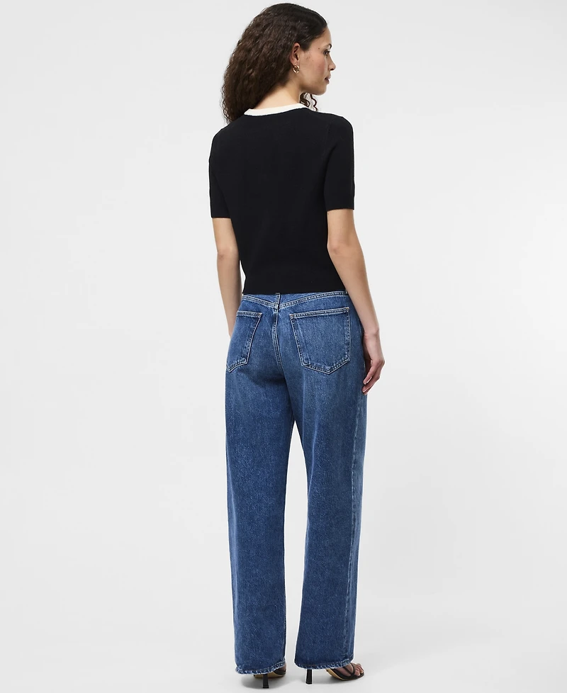 French Connection Women's Babysoft Short-Sleeve Top