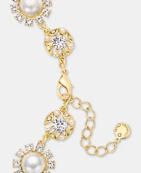 Charter Club Crystal & Imitation Pearl All-Around Collar Necklace, 17" + 2" extender, Macy's Exclusive