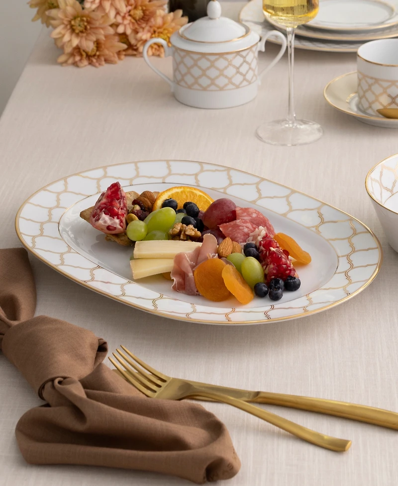 Noritake Eternal Palace Gold Oval Platter, 14"