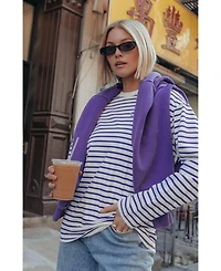 Colourful Rebel Logo Wave Stripe Longsleeve Tee
