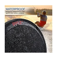 Pyle 8” In-Wall/Ceiling 2-Way Speaker Pair – 300W, Midbass Woofer, 1” Titanium Dome Tweeter, Flush Mount Design, Easy Install (PD