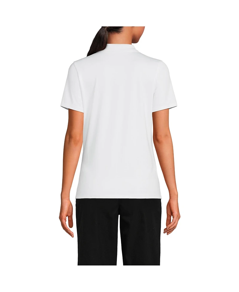 Lands' End Women's Short Sleeve Feminine Fit Rapid Dry Polo Shirt