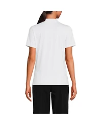 Lands' End Women's Short Sleeve Feminine Fit Rapid Dry Polo Shirt