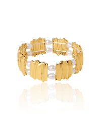 Bcbg Gold-Tone Sculpted Stretch Bracelet