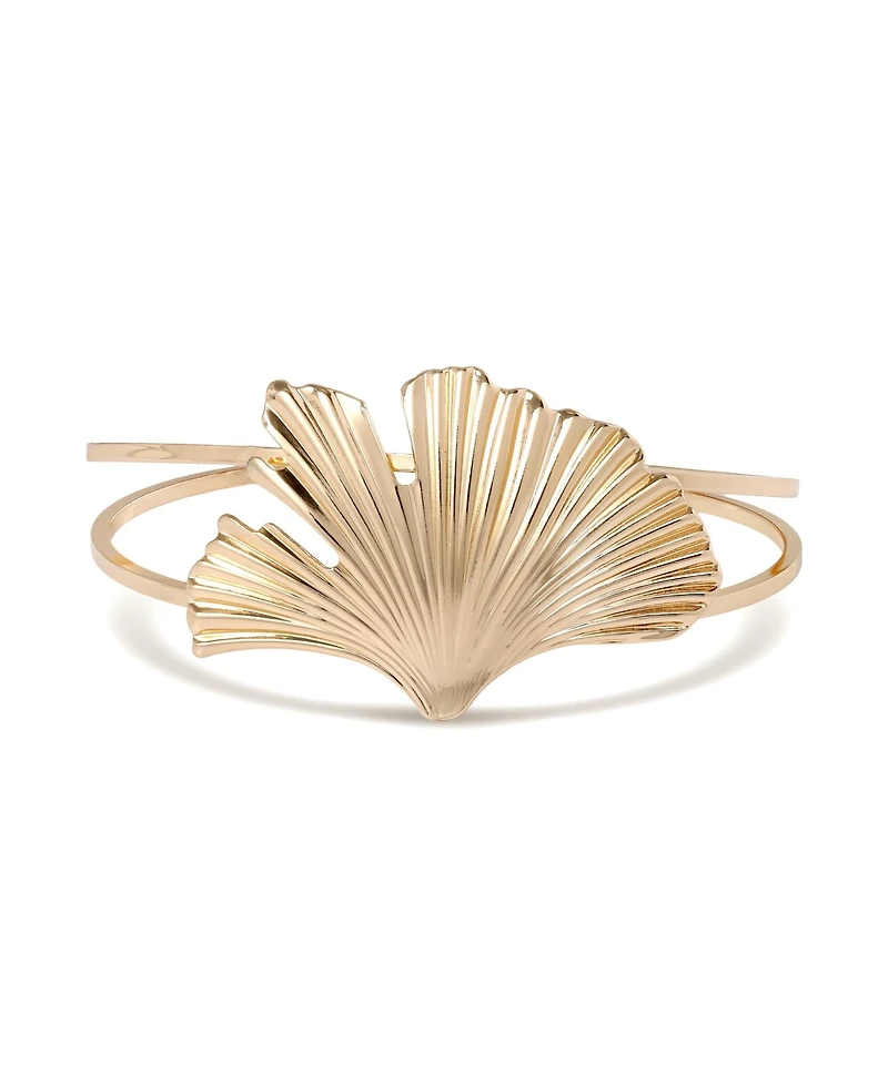 Bcbg Ginkgo Leaf Statement Cuff Bracelet