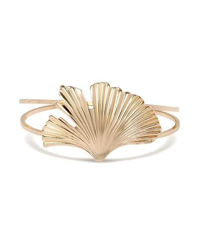 Bcbg Ginkgo Leaf Statement Cuff Bracelet