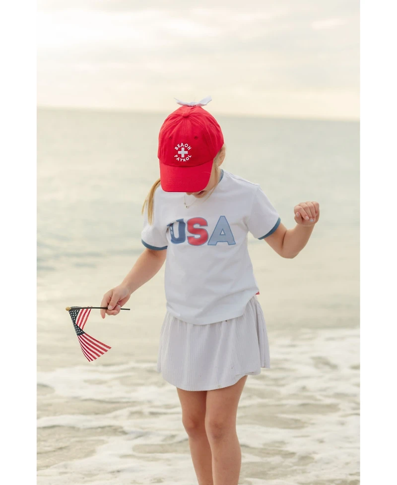 Bits & Bows Girls Beach Patrol Bow Baseball Hat