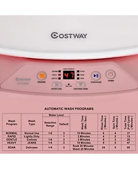 Costway 8lbs Portable Fully Automatic Washing Machine W/ Drain Pump