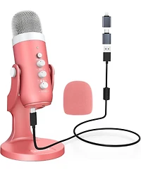 ZealSound Gaming Usb Microphone k66r and d65p Furry Cover Bundle