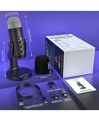 ZealSound Wireless Microphone K66DG-us and D65W Microphone Furry Windscreen