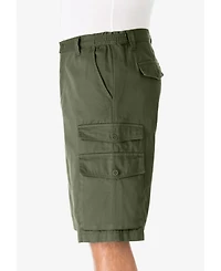 KingSize Big & Tall 12" Side Elastic Cargo Shorts