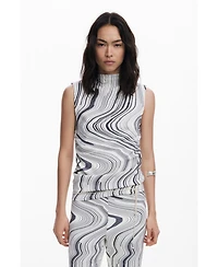 Desigual Women's Wavy striped T-shirt