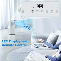 Costway 7100 Btu (10000 Btu Ashrae) Portable Air Conditioner 3-in-1 10000 Btu Ac Unit with Dehumidifier & Cool &Fan