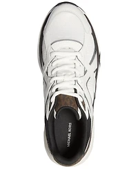 Michael Kors Men's Leo Suede Mixed-Media Trainers