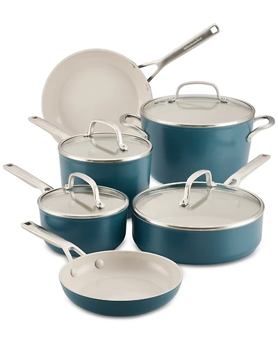 KitchenAid 10- Pc. Hard-Anodized Ceramic Induction Cookware Set