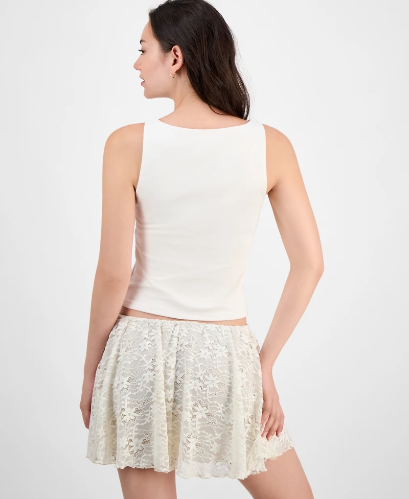 Hippie Rose Juniors' Scoop-Neck Tank Top