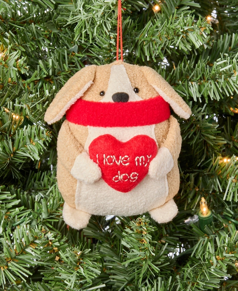 Holiday Lane Pets Fabric Dog Ornament, Macy's Exclusive